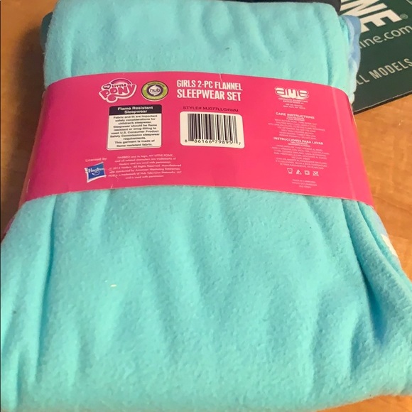 2-PC My lLittle Pony Flannel Sleepwear Set 7/8 - Picture 4 of 5